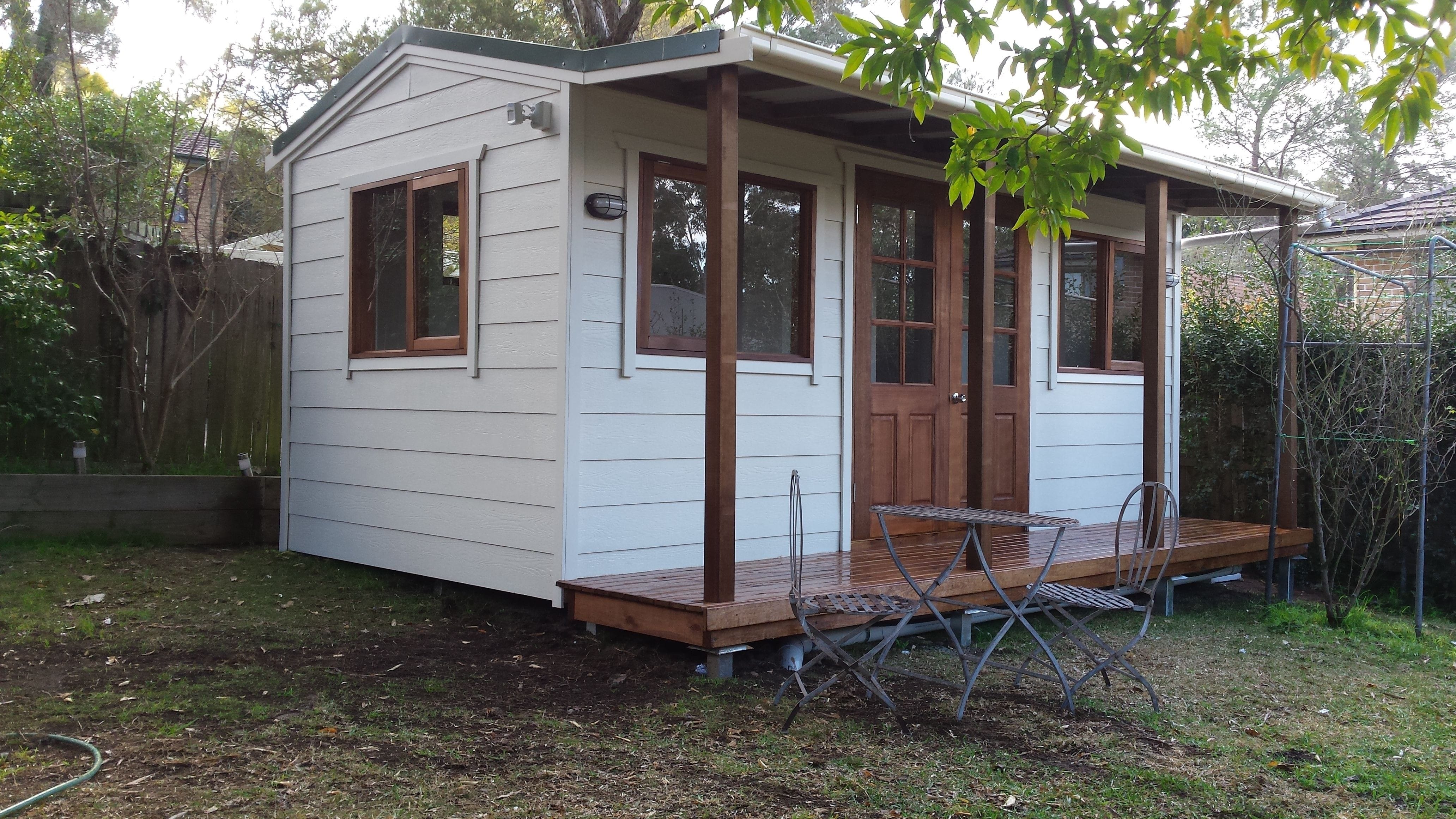 Leura Home Office/Studio exterior showing the functional verandah with this design.